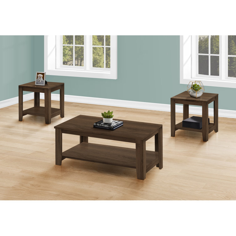 Walnut coffee and end table sales set